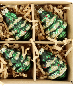 3186 ORNAMENTS IN BOX TREES S/6